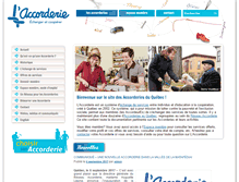 Tablet Screenshot of accorderie.ca